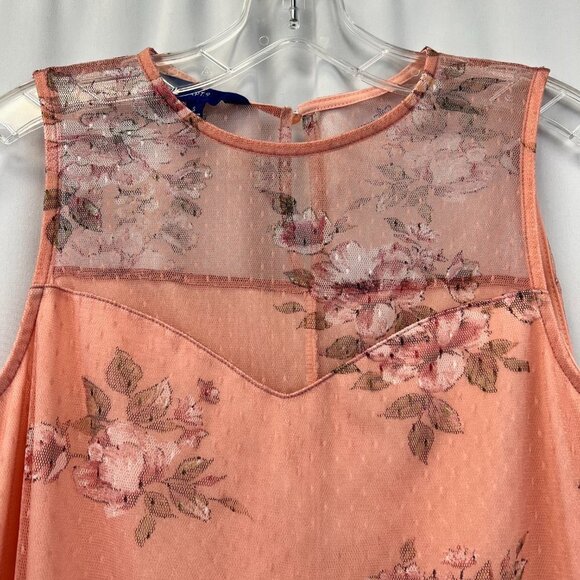 Apt. 9 Womens Multicolor Floral Sleeveless Round Neck Blouse Top Size Small - Picture 4 of 10